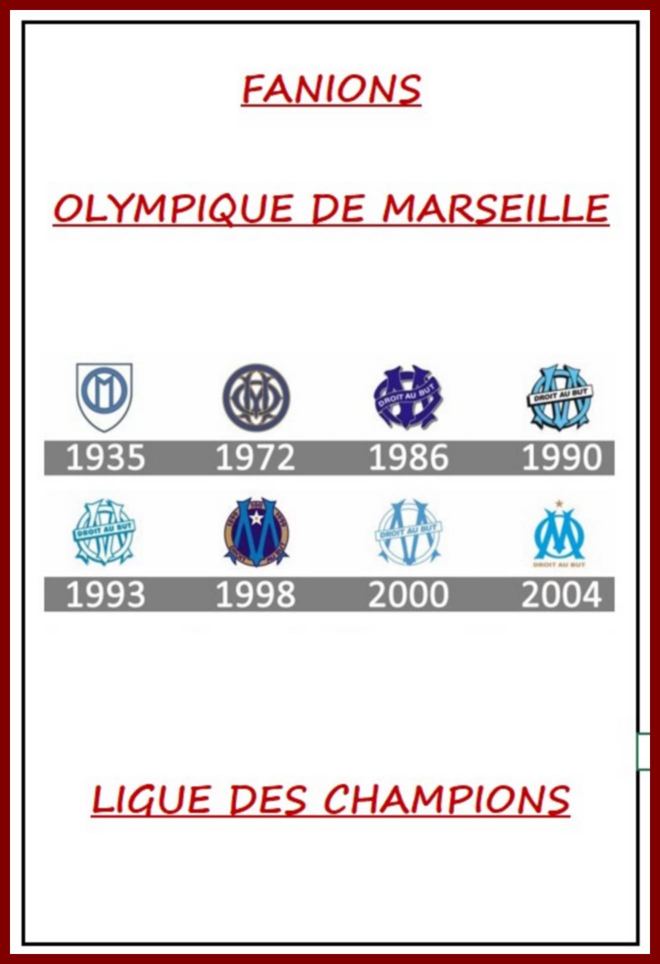 Photo 242 OLYMPIQUE DE MARSEILLE - LIGUE DES CHAMPIONS (Page 00)