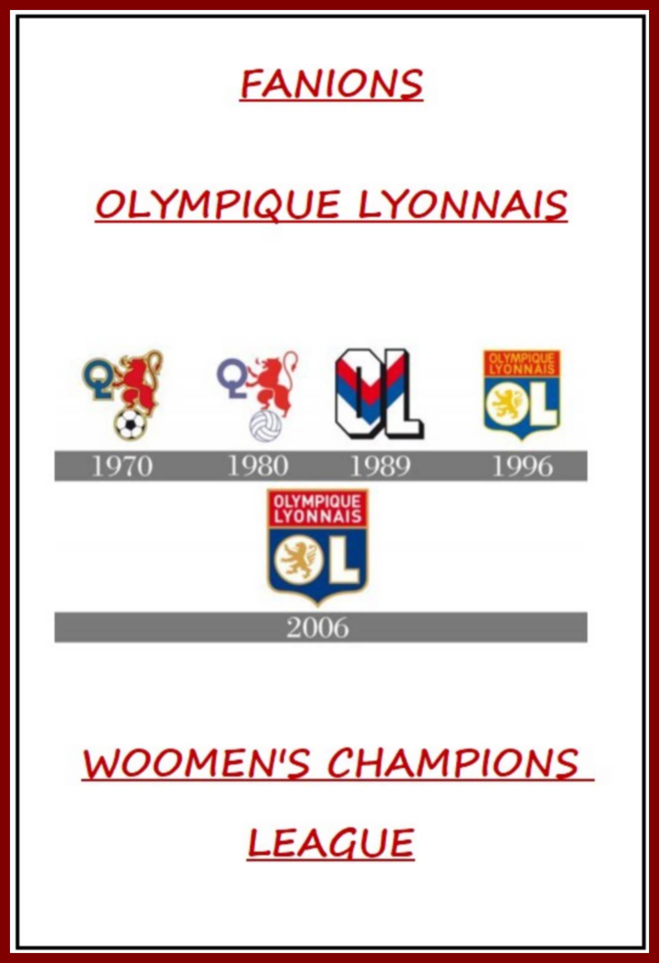 Photo 615 OLYMPIQUE LYONNAIS - WOOMEN'S CHAMPIONS LEAGUE  (Page 00)