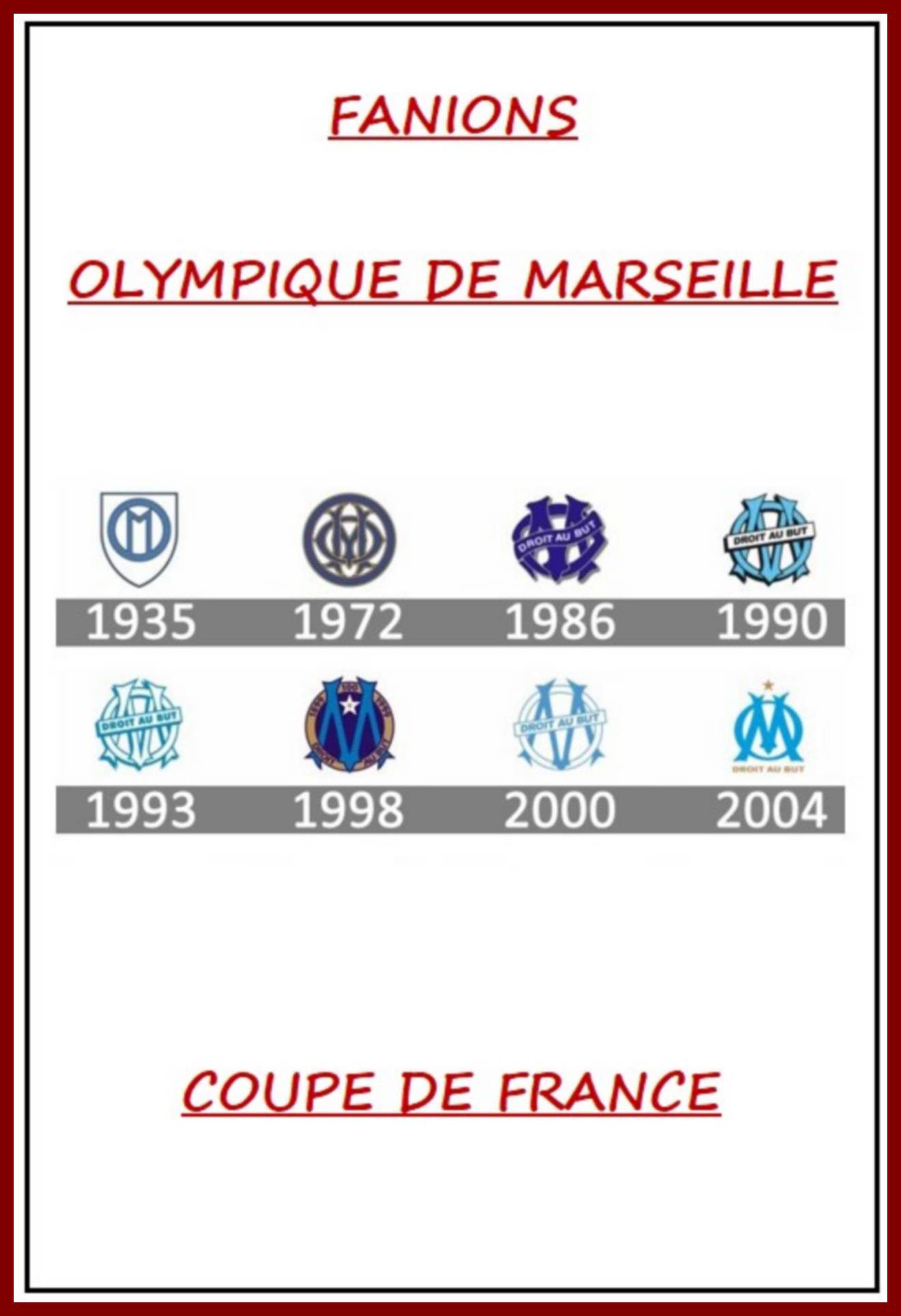 Photo 641 OLYMPIQUE DE MARSEILLE - COUPE DE FRANCE (Page 00)