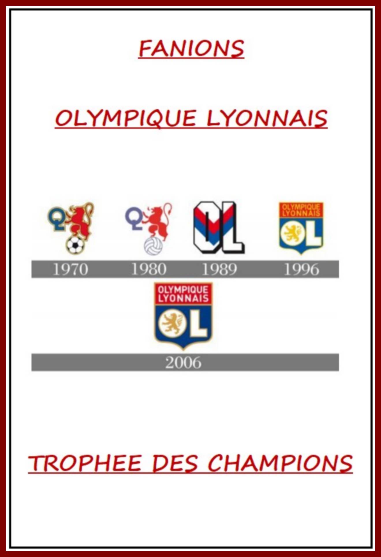 Photo 650 OLYMPIQUE LYONNAIS - TROPHEE DES CHAMPIONS (Page 00)
