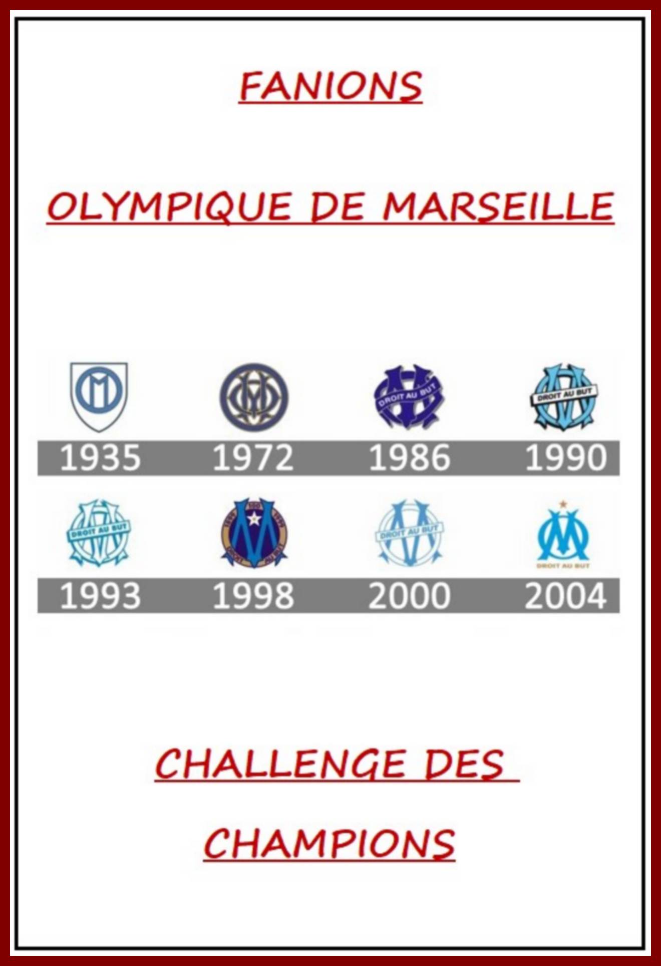 Photo 654 OLYMPIQUE DE MARSEILLE - CHALLENGE DES CHAMPIONS (Page 00)